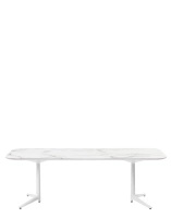 Multiplo XL Rectangular 237x100 cm Table White White