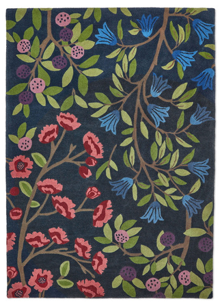 Sanderson FORAGING INDIGO carpet 146618