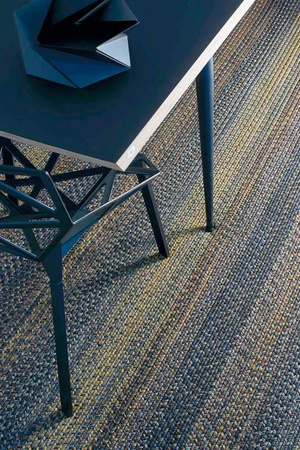 Toulemonde Bochart Natté Brun Or carpet