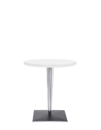Top Top Round Outdoor Stolik Biały