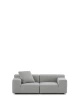 Plastics Outdoor Two-Seater Sofa Gray