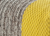 Gan Mangas Space Plait Square Puff Yellow