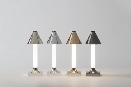 Goodnight Cap Lampa Stołowa Chrom