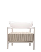 Cara Outdoor Armchair White Beige