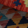 Wool kilim afghan rug multicolored 100059 125x88