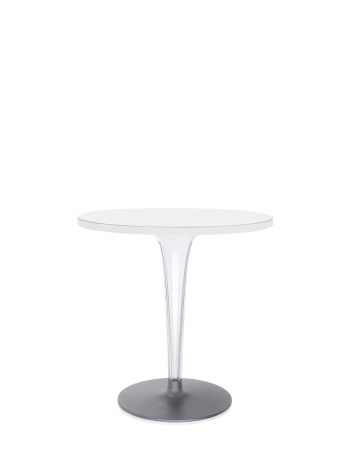 Top Top Round Outdoor Stolik Biały