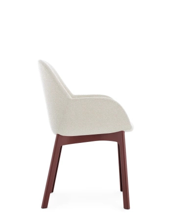 Clap Tissue Shirley Armchair Burgundy White
