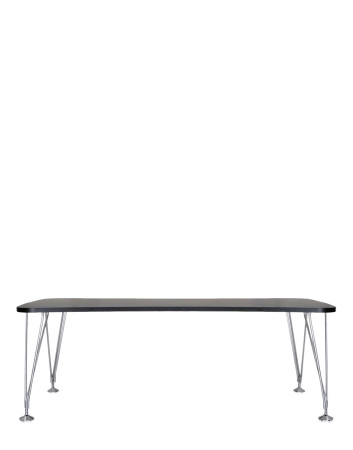 Max 190x90 cm Anthracite Chrome Table