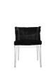 Mademoiselle Kravitz Chair Transparent Faux-Fur Woven Fabric