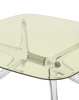 Blast Square Table Yellow/Chrome