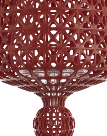 Mini Kabuki Table Lamp Maroon