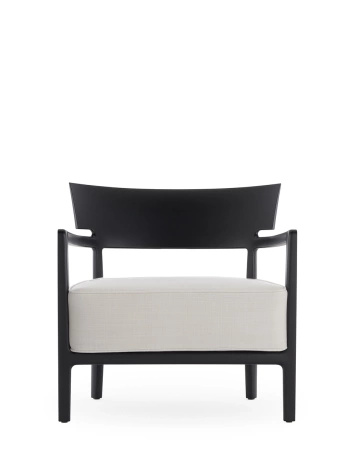 Cara Mat Outdoor Armchair Black White