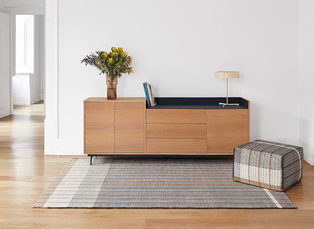 Gan Reversible Carpet Black