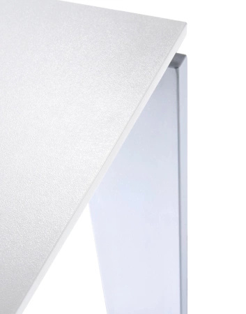  Four Rectangular 190x79 cm Aluminum Table White