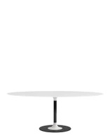 Thierry XXL Oval 192x118 cm Stół Biały Czarny