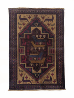 Dywan Wełniany Belutch Afghan 109087 85x134