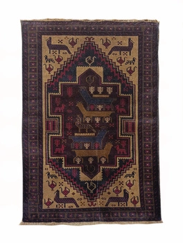 Dywan Wełniany Belutch Afghan 109087 85x134