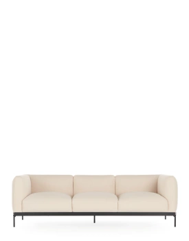 Asia Sofa Three-Seater (Cotone Structure) Biały