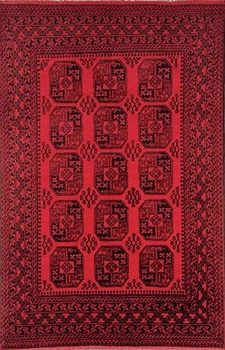 Dywan Wełniany Afghan Agha Red 200 x 300