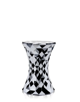 Stone Metal Stolik Pomocniczy Chrom