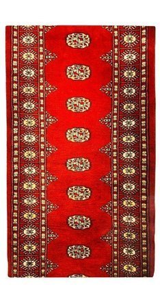 Chodnik Wełniany Pakistan Bokhara Red 81x305