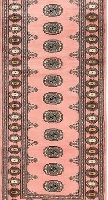 Chodnik Wełniany Pakistan Bokhara Rose 76x254