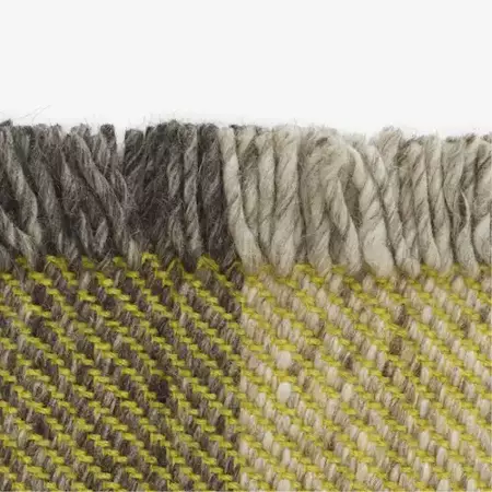 Dywan Kvadrat Fringe Yellow 0422