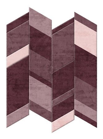 Dywan Sirecom Tappeti Tangram BURGUNDY